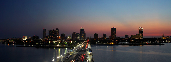 Saint Petersburg Florida Night Skyline